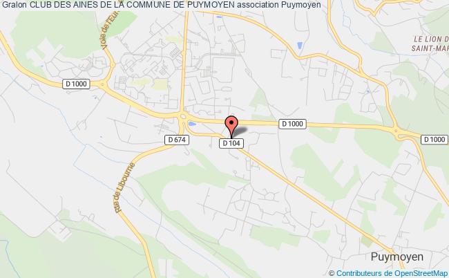 plan association Club Des Aines De La Commune De Puymoyen Puymoyen