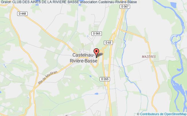 plan association Club Des Aines De La Riviere Basse Castelnau-Rivière-Basse