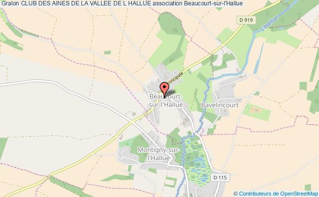 plan association Club Des Aines De La Vallee De L Hallue Beaucourt-sur-l'Hallue