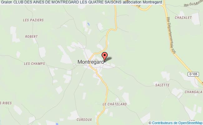 plan association Club Des Aines De Montregard Les Quatre Saisons Montregard
