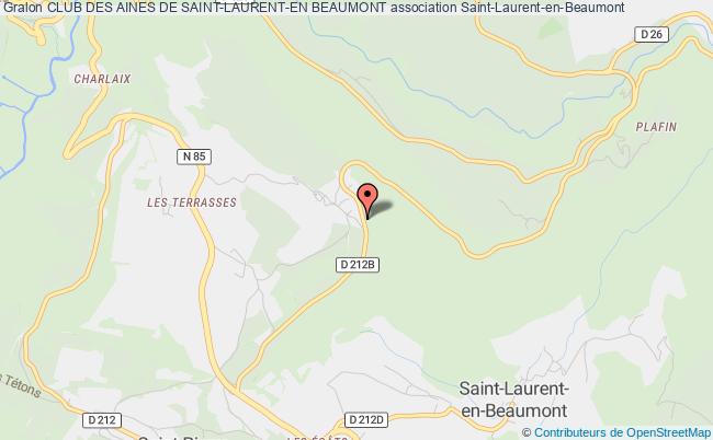 plan association Club Des Aines De Saint-laurent-en Beaumont Saint-Laurent-en-Beaumont