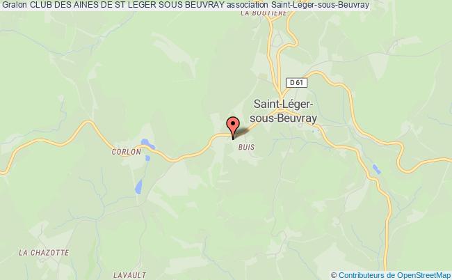plan association Club Des Aines De St Leger Sous Beuvray Saint-Léger-sous-Beuvray