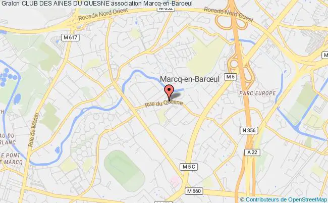 plan association Club Des Aines Du Quesne Marcq-en-Baroeul
