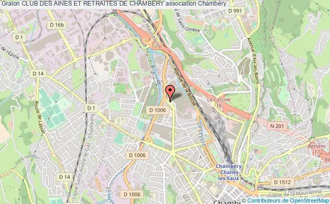plan association Club Des Aines Et Retraites De Chambery Chambéry