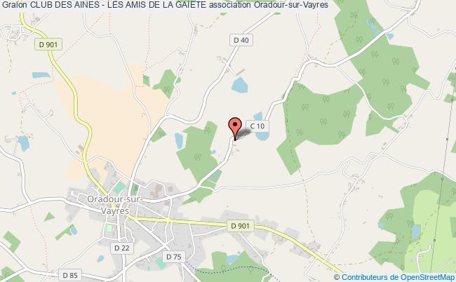 plan association Club Des Aines - Les Amis De La Gaiete Oradour-sur-Vayres