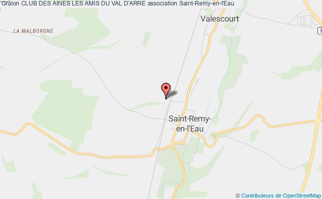 plan association Club Des Aines Les Amis Du Val D'arre Saint-Remy-en-l'Eau