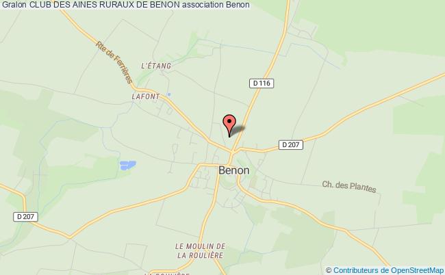 plan association Club Des Aines Ruraux De Benon Benon