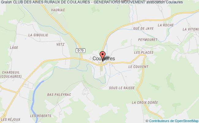 CLUB DES AINES RURAUX DE COULAURES - GENERATIONS MOUVEMENT