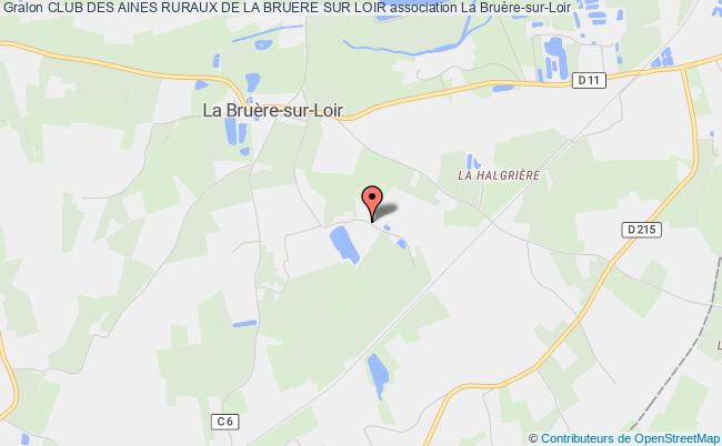 plan association Club Des Aines Ruraux De La Bruere Sur Loir La    Bruère-sur-Loir