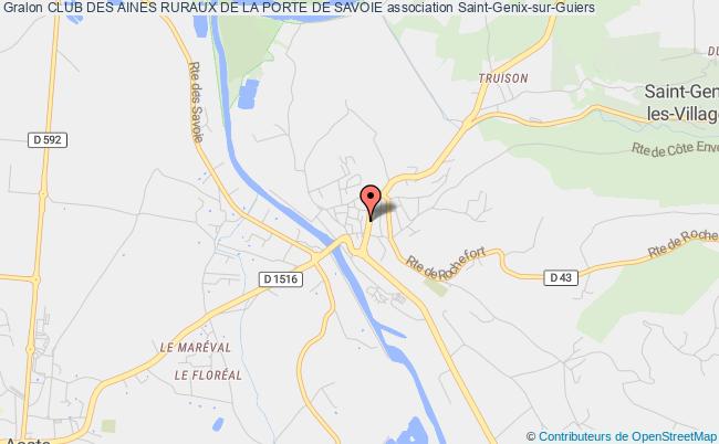 plan association Club Des Aines Ruraux De La Porte De Savoie Saint-Genix-sur-Guiers
