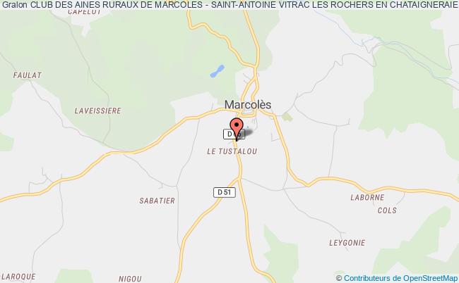 CLUB DES AINES RURAUX DE MARCOLES - SAINT-ANTOINE VITRAC LES ROCHERS EN CHATAIGNERAIE