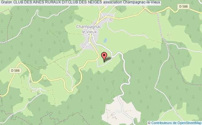 plan association Club Des Aines Ruraux Ditclub Des Neiges Champagnac-le-Vieux