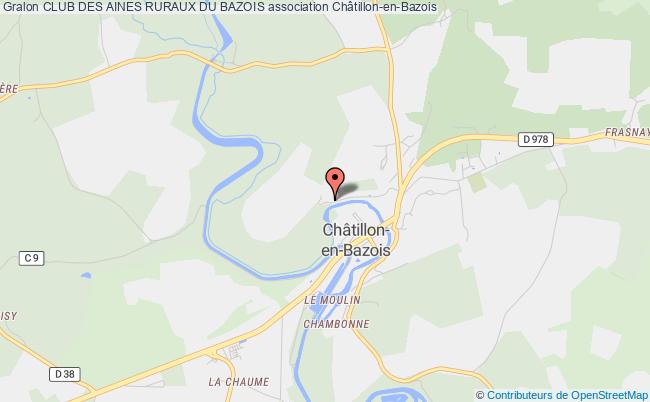 plan association Club Des Aines Ruraux Du Bazois Châtillon-en-Bazois