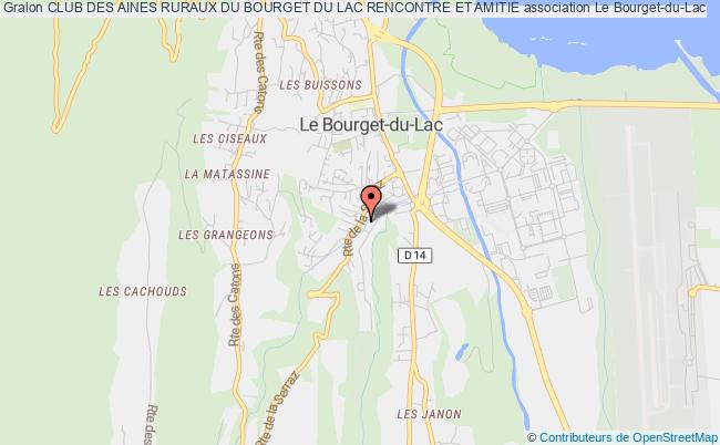 plan association Club Des Aines Ruraux Du Bourget Du Lac Rencontre Et Amitie Le    Bourget-du-Lac