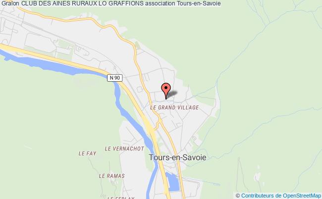 plan association Club Des Aines Ruraux Lo Graffions Tours-en-Savoie
