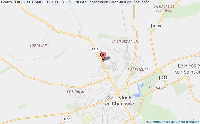 plan association Club Des Aines Saint Justois (c.a.s.) Saint-Just-en-Chaussée