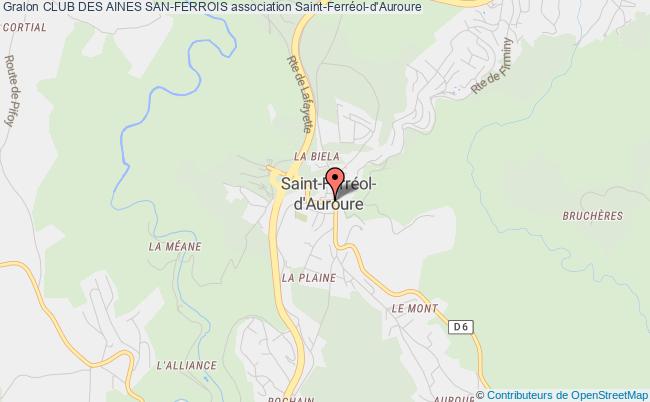 plan association Club Des Aines San-ferrois Saint-Ferréol-d'Auroure