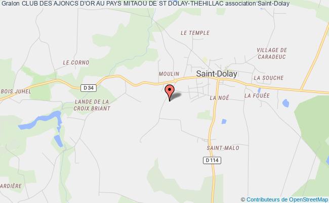 plan association Club Des Ajoncs D'or Au Pays Mitaou De St Dolay-thehillac Saint-Dolay