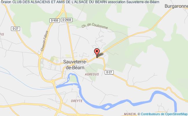 plan association Club Des Alsaciens Et Amis De L'alsace Du Bearn Sauveterre-de-Béarn