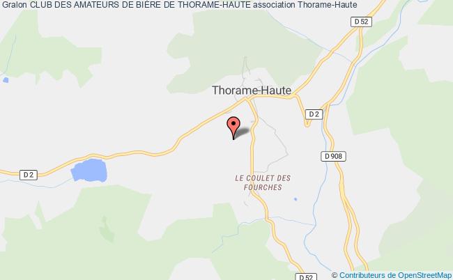plan association Club Des Amateurs De BiÈre De Thorame-haute Thorame-Haute