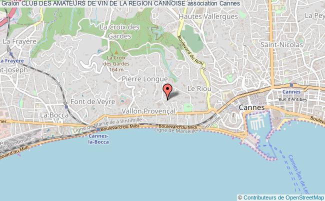 plan association Club Des Amateurs De Vin De La Region Cannoise Cannes