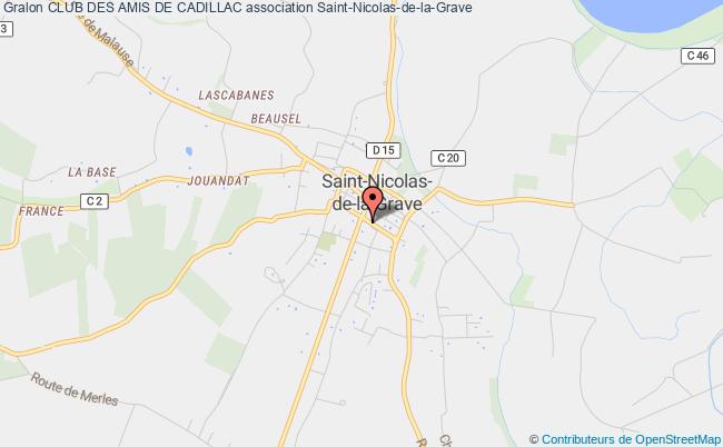 plan association Club Des Amis De Cadillac Saint-Nicolas-de-la-Grave