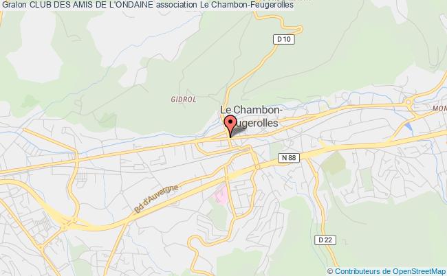 plan association Club Des Amis De L'ondaine Le Chambon-Feugerolles