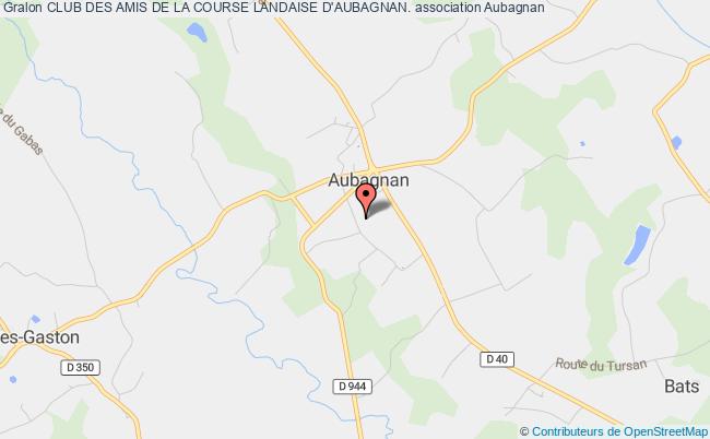 plan association Club Des Amis De La Course Landaise D'aubagnan. Aubagnan