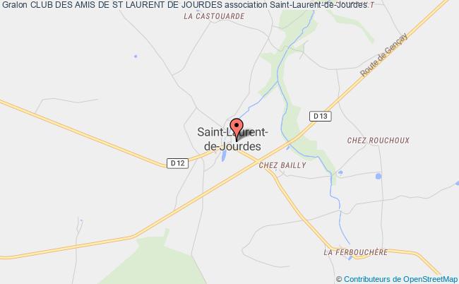 plan association Club Des Amis De St Laurent De Jourdes Saint-Laurent-de-Jourdes
