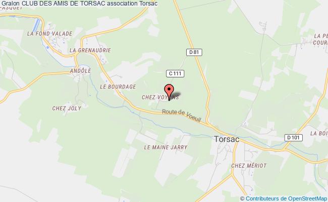 plan association Club Des Amis De Torsac Torsac