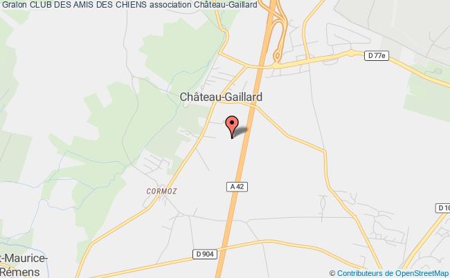plan association Club Des Amis Des Chiens Château-Gaillard