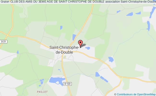 plan association Club Des Amis Du 3eme Age De Saint Christophe De Double Saint-Christophe-de-Double