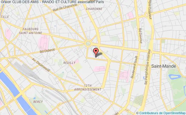plan association Club Des Amis - Rando Et Culture Paris
