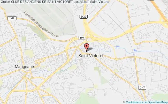 plan association Club Des Anciens De Saint Victoret Saint-Victoret