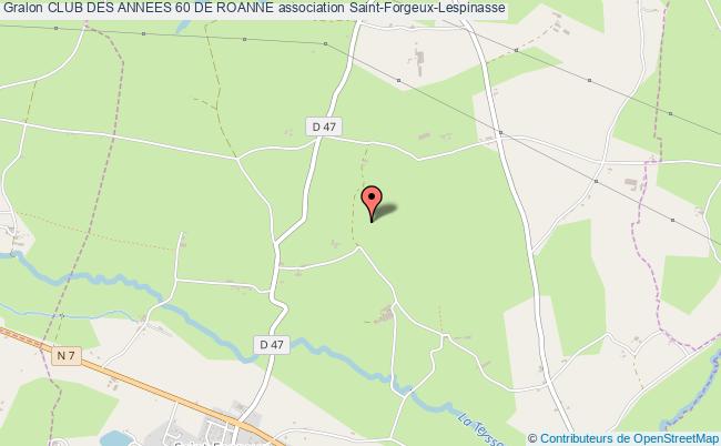 plan association Club Des Annees 60 De Roanne Saint-Forgeux-Lespinasse