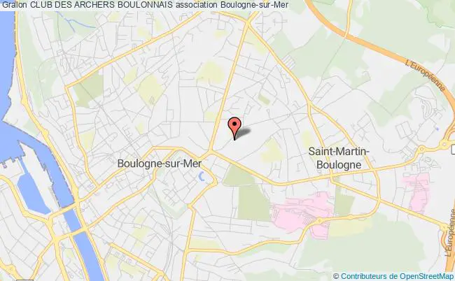 plan association Club Des Archers Boulonnais Boulogne-sur-Mer