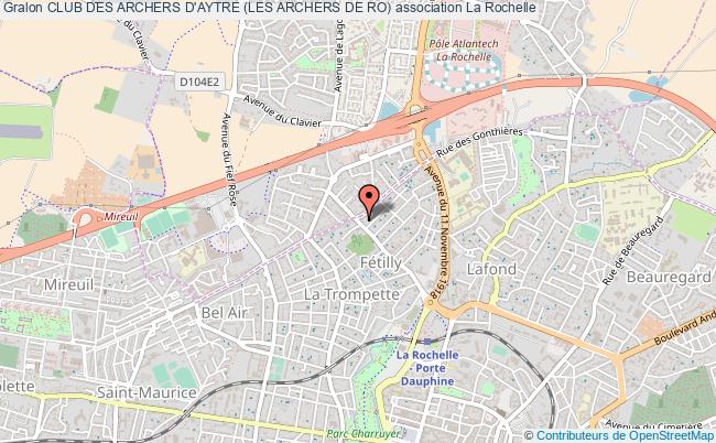 plan association Club Des Archers D'aytre (les Archers De Ro) La Rochelle