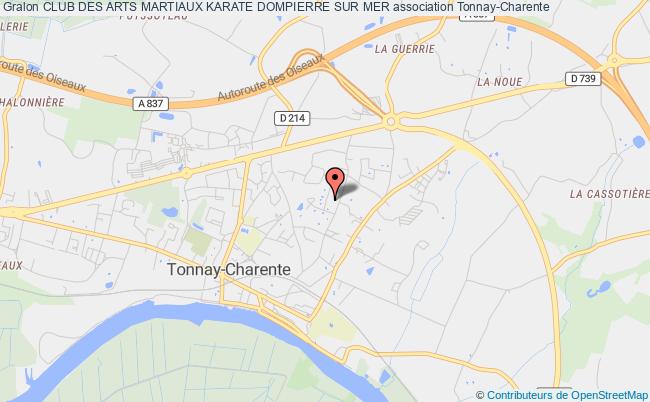 plan association Club Des Arts Martiaux Karate Dompierre Sur Mer Tonnay-Charente