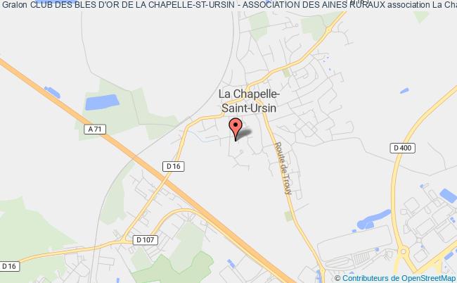 CLUB DES BLES D'OR DE LA CHAPELLE-ST-URSIN - ASSOCIATION DES AINES RURAUX