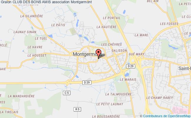 plan association Club Des Bons Amis Montgermont