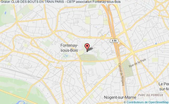 plan association Club Des Bouts En Train Paris - Cbtp Fontenay-sous-Bois