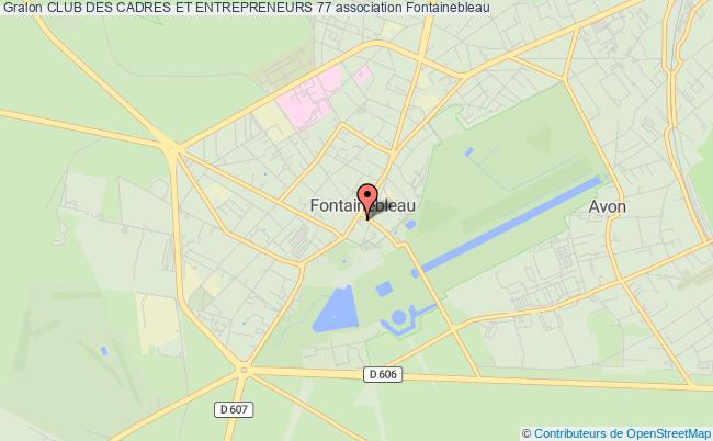 plan association Club Des Cadres Et Entrepreneurs 77 Fontainebleau