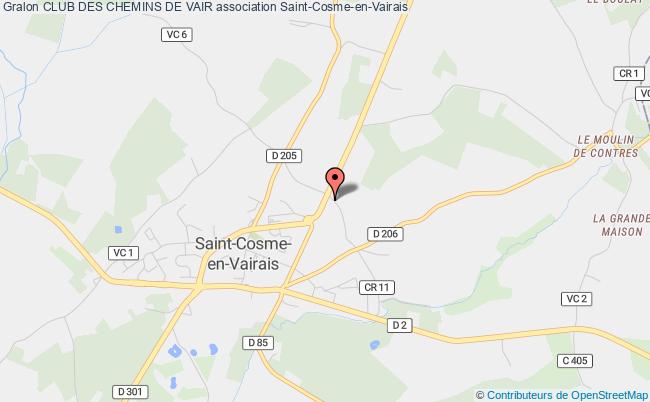 plan association Club Des Chemins De Vair Saint-Cosme-en-Vairais