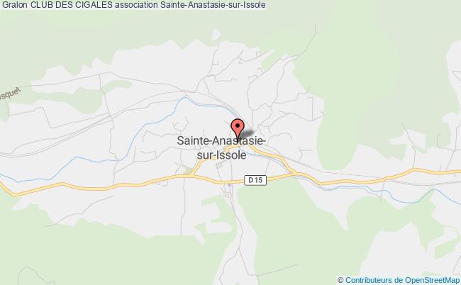 plan association Club Des Cigales Sainte-Anastasie-sur-Issole