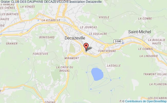 plan association Club Des Dauphins Decazevillois Decazeville