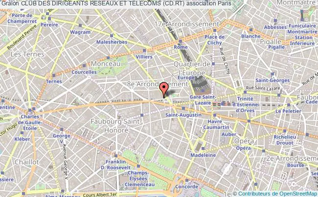plan association Club Des Dirigeants Reseaux Et Telecoms (cd.rt) Paris