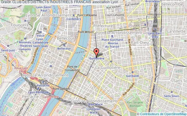 plan association Club Des Districts Industriels Francais Lyon