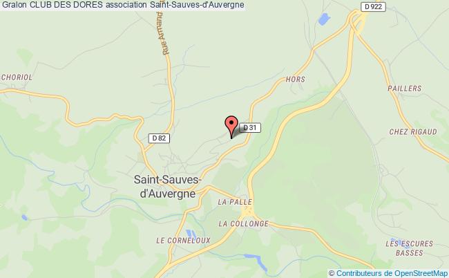 plan association Club Des Dores Saint-Sauves-d'Auvergne