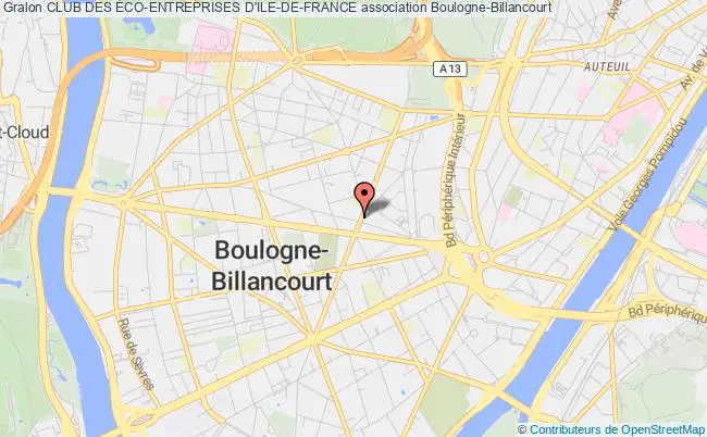 plan association Club Des Éco-entreprises D'ile-de-france Boulogne-Billancourt