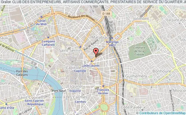 plan association Club Des Entrepreneurs, Artisans CommerÇants, Prestataires De Service Du Quartier Jean JaurÈs (ce2j) Toulouse